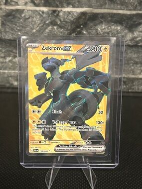 Pokemon Zekrom EX 158/086 Holo from Black Bolt Set M/NM